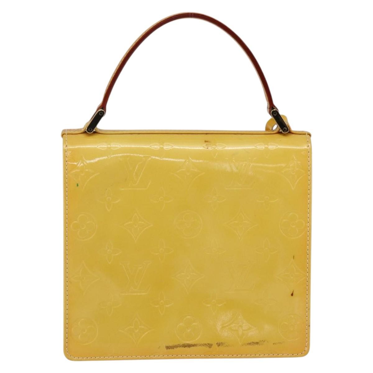 Louis Vuitton Spring Street Nm Handbag Patent Leather Yellow Patent_Leather Handbag (Pre-Owned)