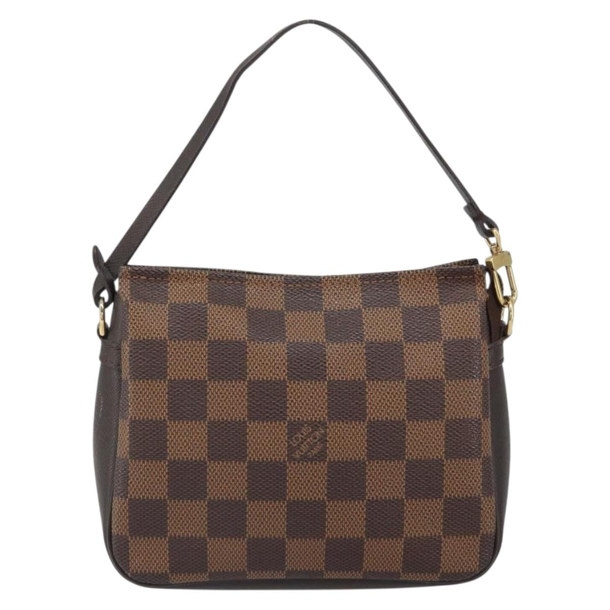 Louis Vuitton Trousse Make Up Bag Damier Canvas Brown Canvas Clutche & Pouche Bag (Pre-Owned)