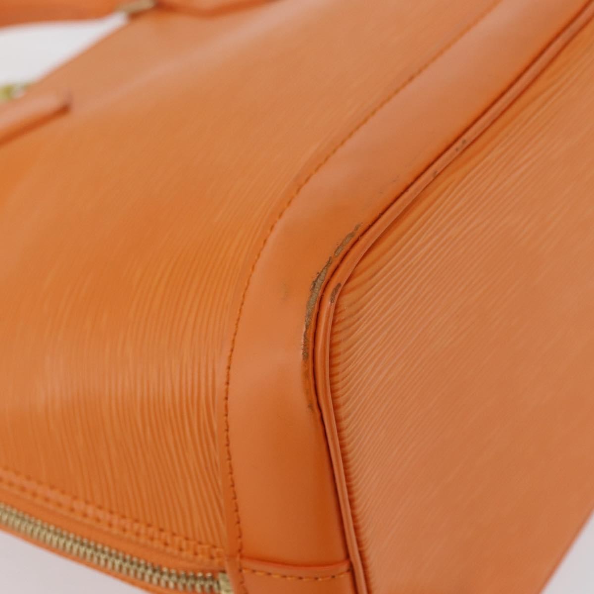 Louis Vuitton Alma Handbag Epi Leather Orange Leather Handbag (Pre-Owned)