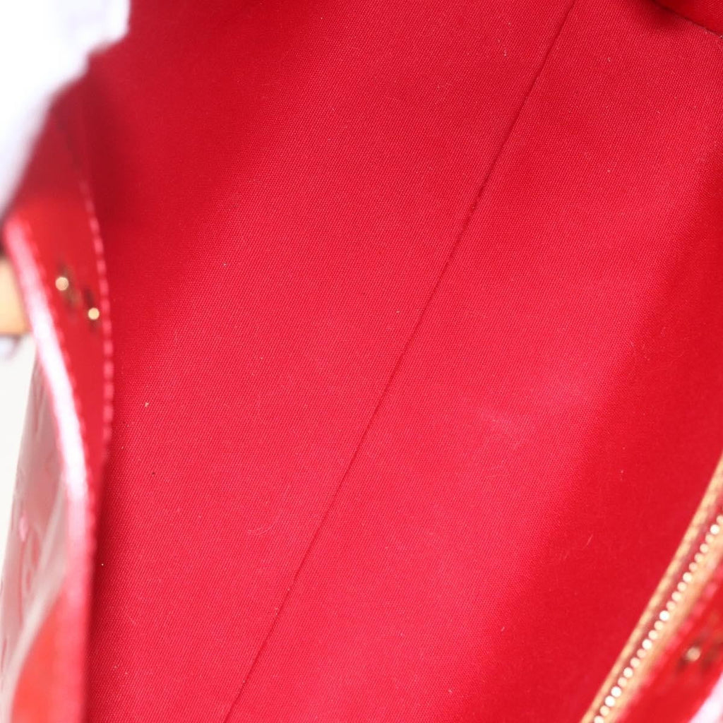 Louis Vuitton Reade Handbag Monogram Vernis Red Patent_Leather Handbag (Pre-Owned)