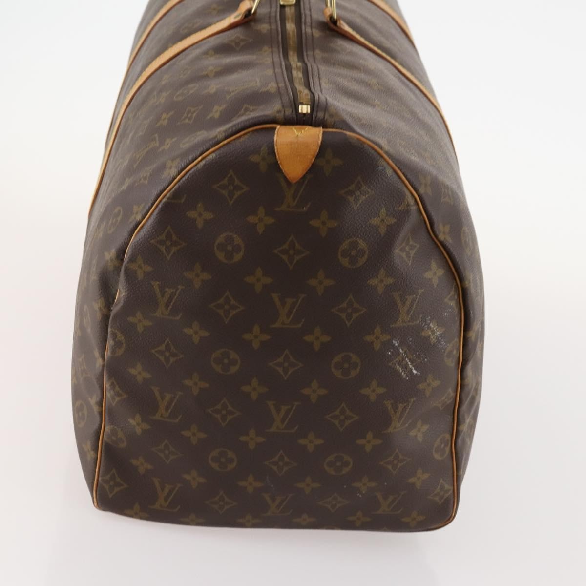 Louis Vuitton Keepall Bag Monogram Canvas Brown Canvas Travel Bag Bag (Pre-Owned)