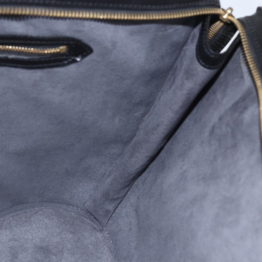 Louis Vuitton Saint Jacques Handbag Epi Leather Black Leather Handbag (Pre-Owned)