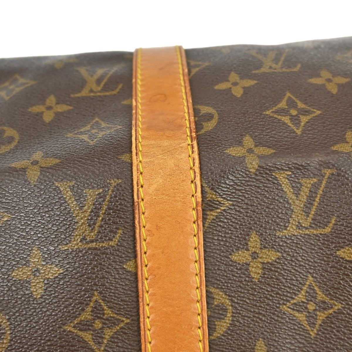Louis Vuitton Keepall Bag Monogram Canvas Brown Canvas Travel Bag Bag (Pre-Owned)