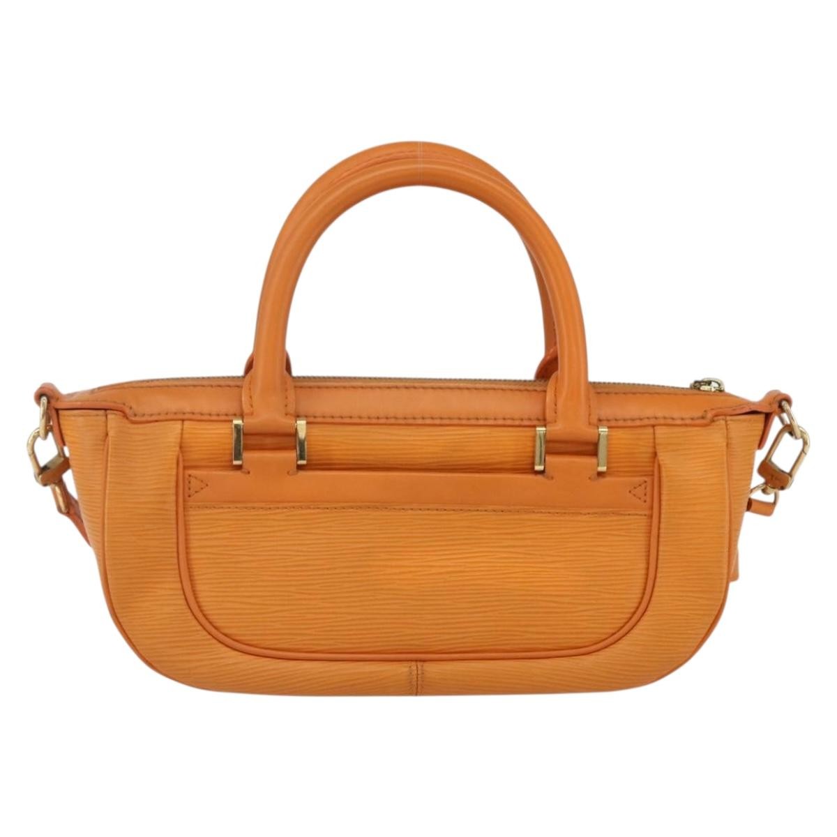 Louis Vuitton Danura Handbag Epi Orange Leather Handbag (Pre-Owned)