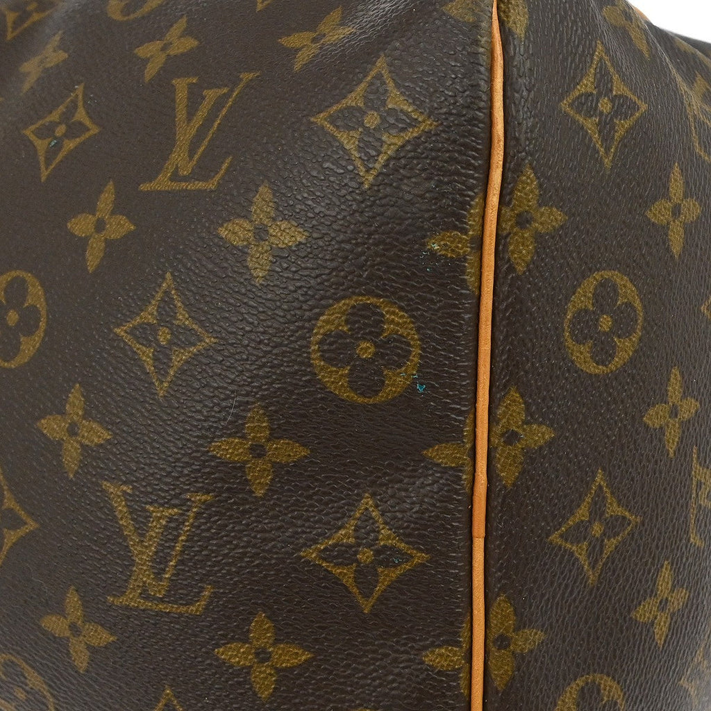 Louis Vuitton Keepall Bag Monogram Canvas Brown Canvas Travel Bag Bag (Pre-Owned)