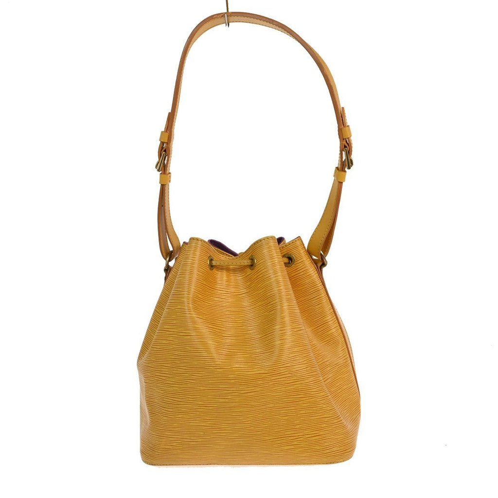 Louis Vuitton Petit Noe Handbag Epi Leather Yellow Leather Shoulder Bag Bag (Pre-Owned)