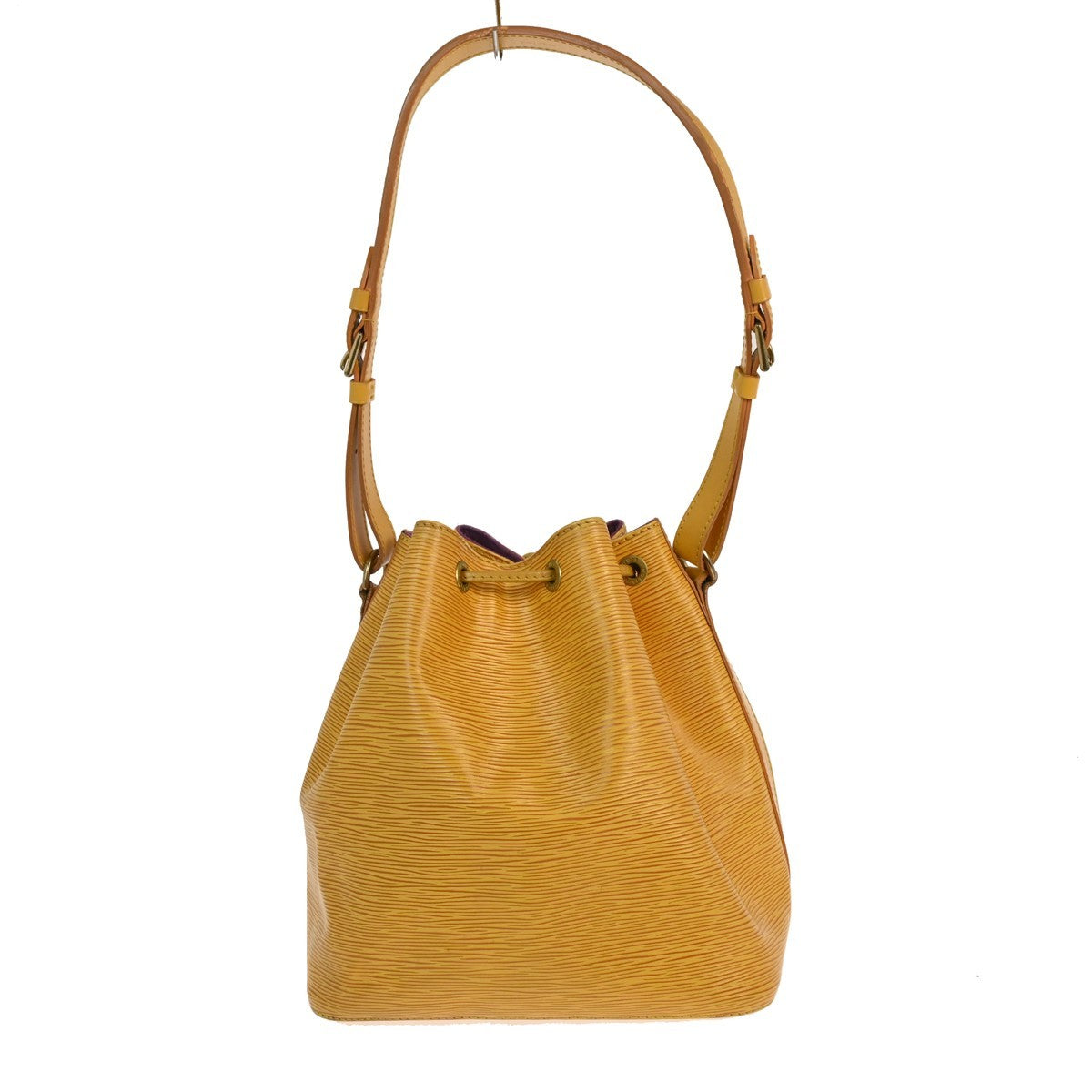 Louis Vuitton Petit Noe Handbag Epi Leather Yellow Leather Shoulder Bag Bag (Pre-Owned)