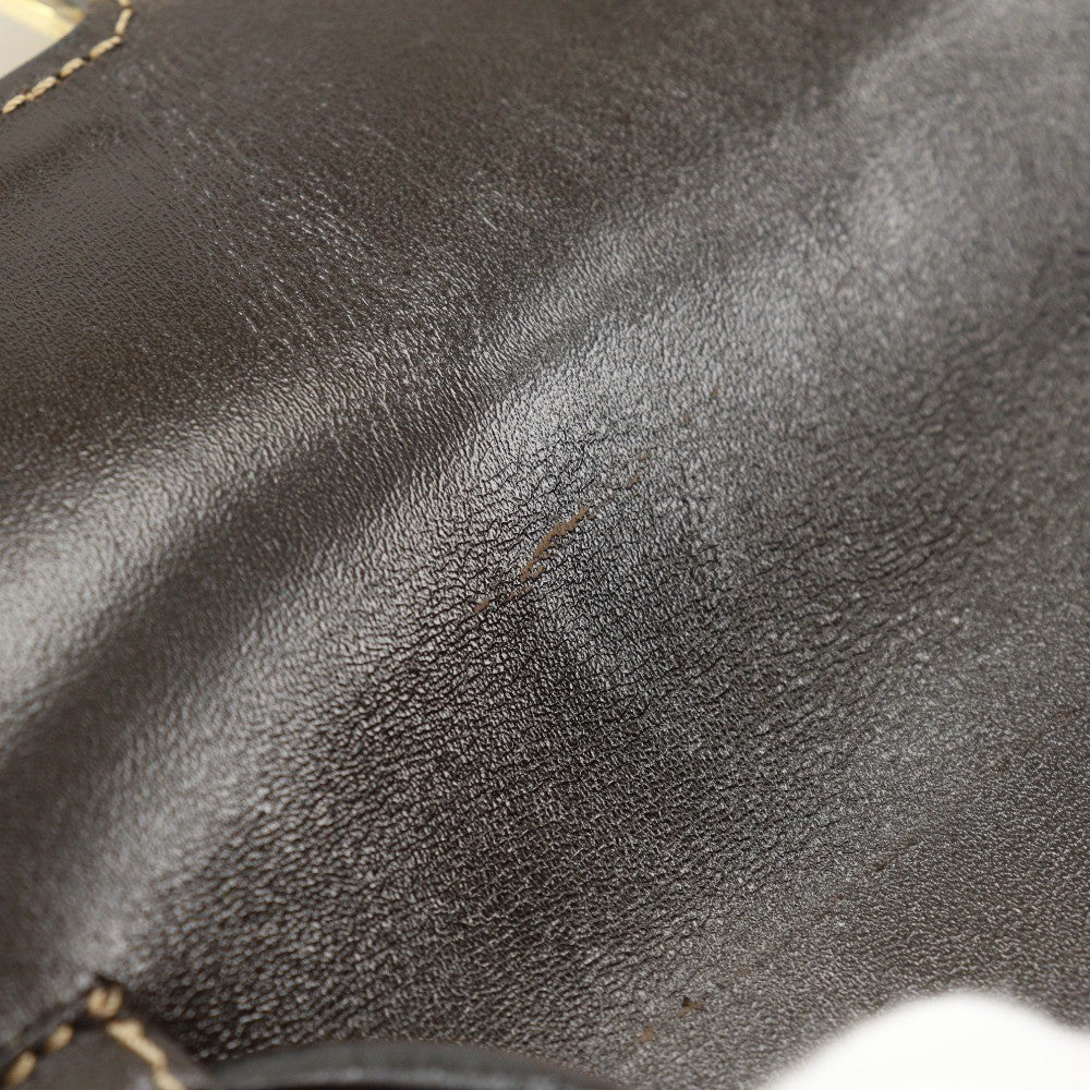 Fendi Zucchino Mamma Baguette Vinyl Brown Plastic Shoulder Bag Bag (Pre-Owned)