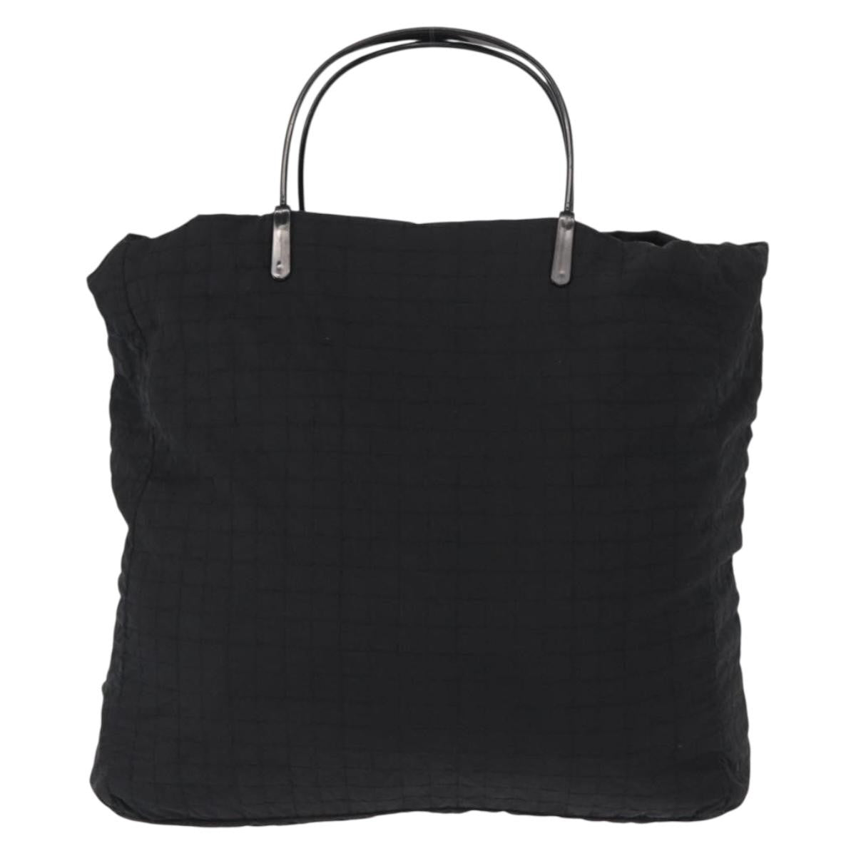 Prada Vintage Handbag Tessuto Black Nylon Handbag (Pre-Owned)