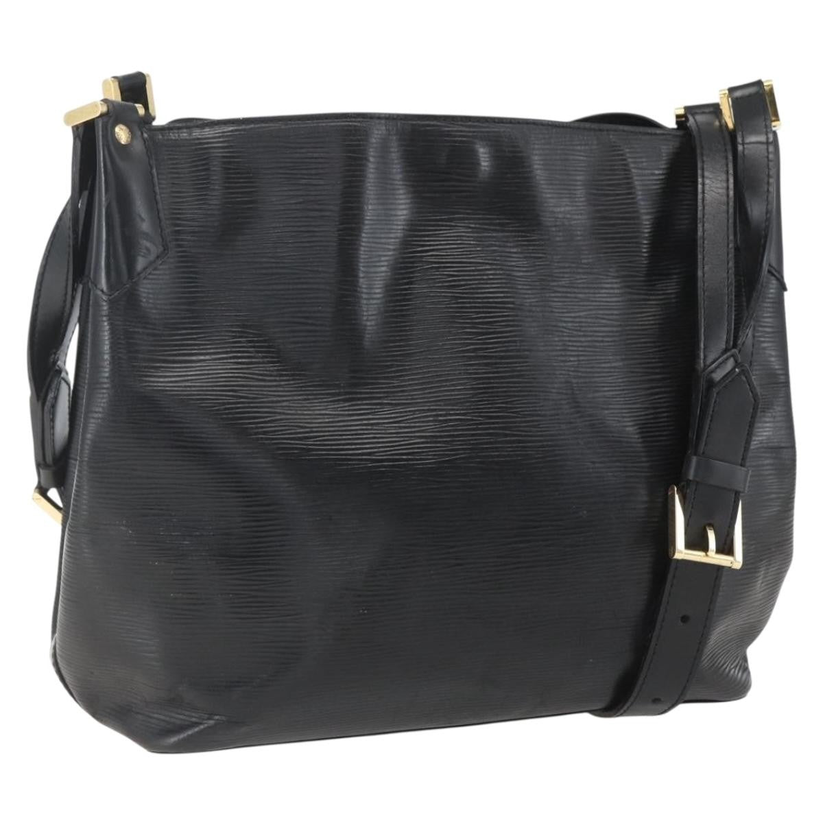 Louis Vuitton Mandara Handbag Epi Leather Black Leather Tote Bag Bag (Pre-Owned)