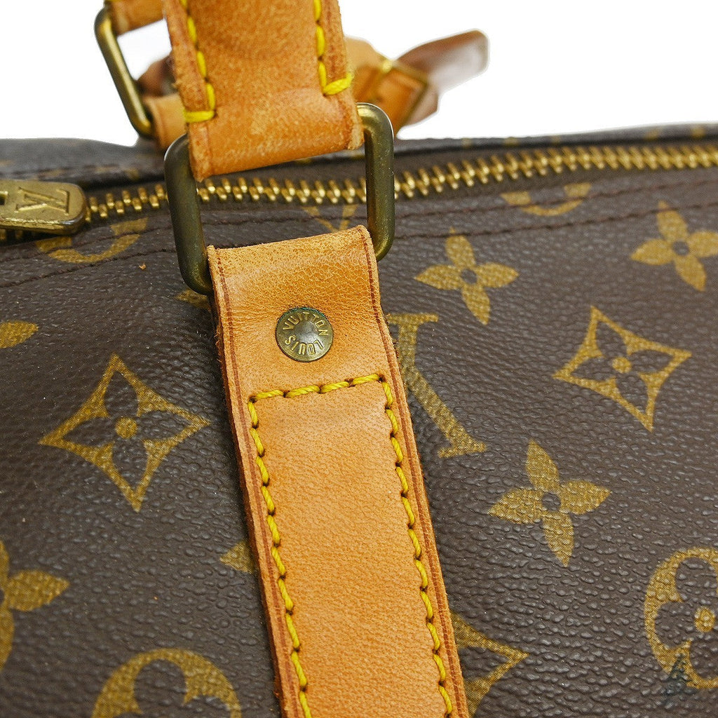 Louis Vuitton Keepall Bag Monogram Canvas Brown Canvas Travel Bag Bag (Pre-Owned)