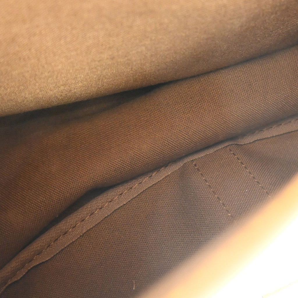 Louis Vuitton Saumur Handbag Monogram Canvas Brown Canvas Shoulder Bag Bag (Pre-Owned)