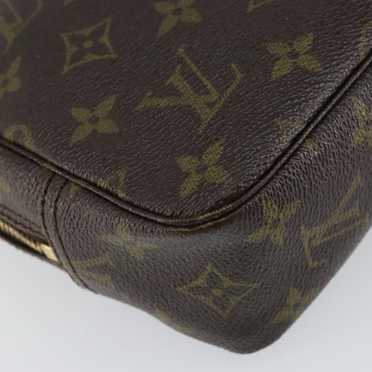 Louis Vuitton Trousse Toiletry Pouch Monogram Canvas Brown Canvas Toiletry Case Accessory (Pre-Owned)