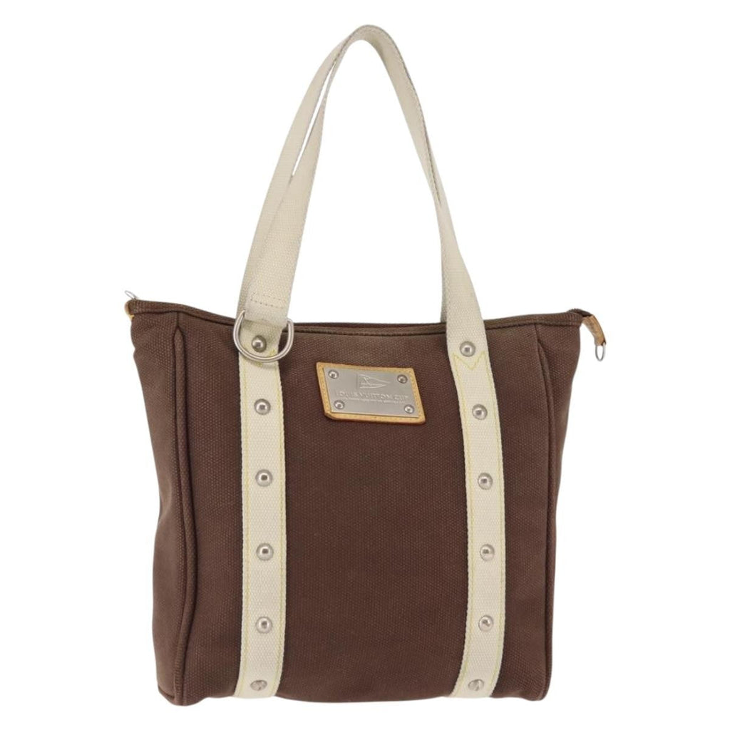 Louis Vuitton Antigua Tote Canvas Brown Canvas Tote Bag Bag (Pre-Owned)