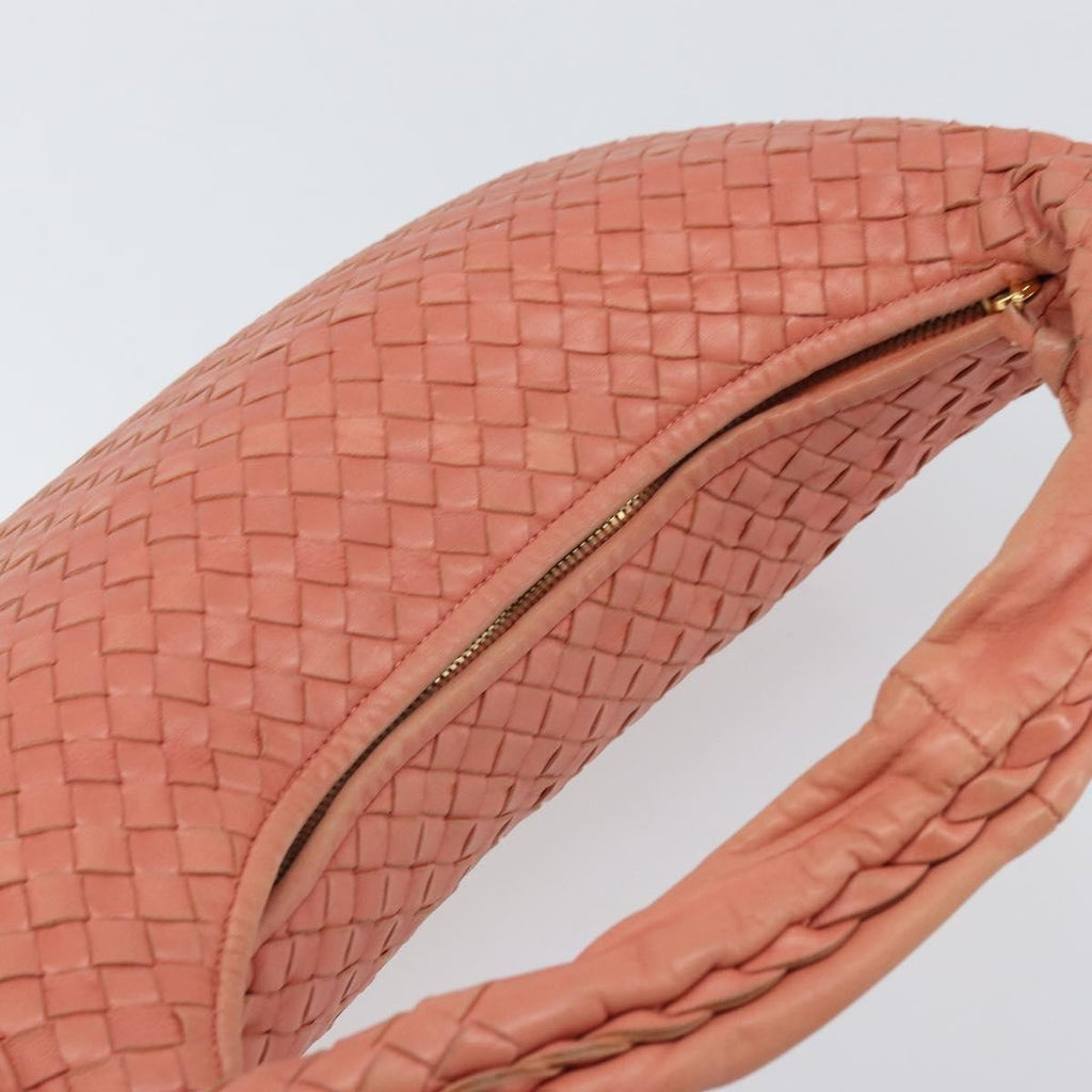 Bottega Veneta Veneta Hobo Intrecciato Nappa Pink Leather Handbag (Pre-Owned)