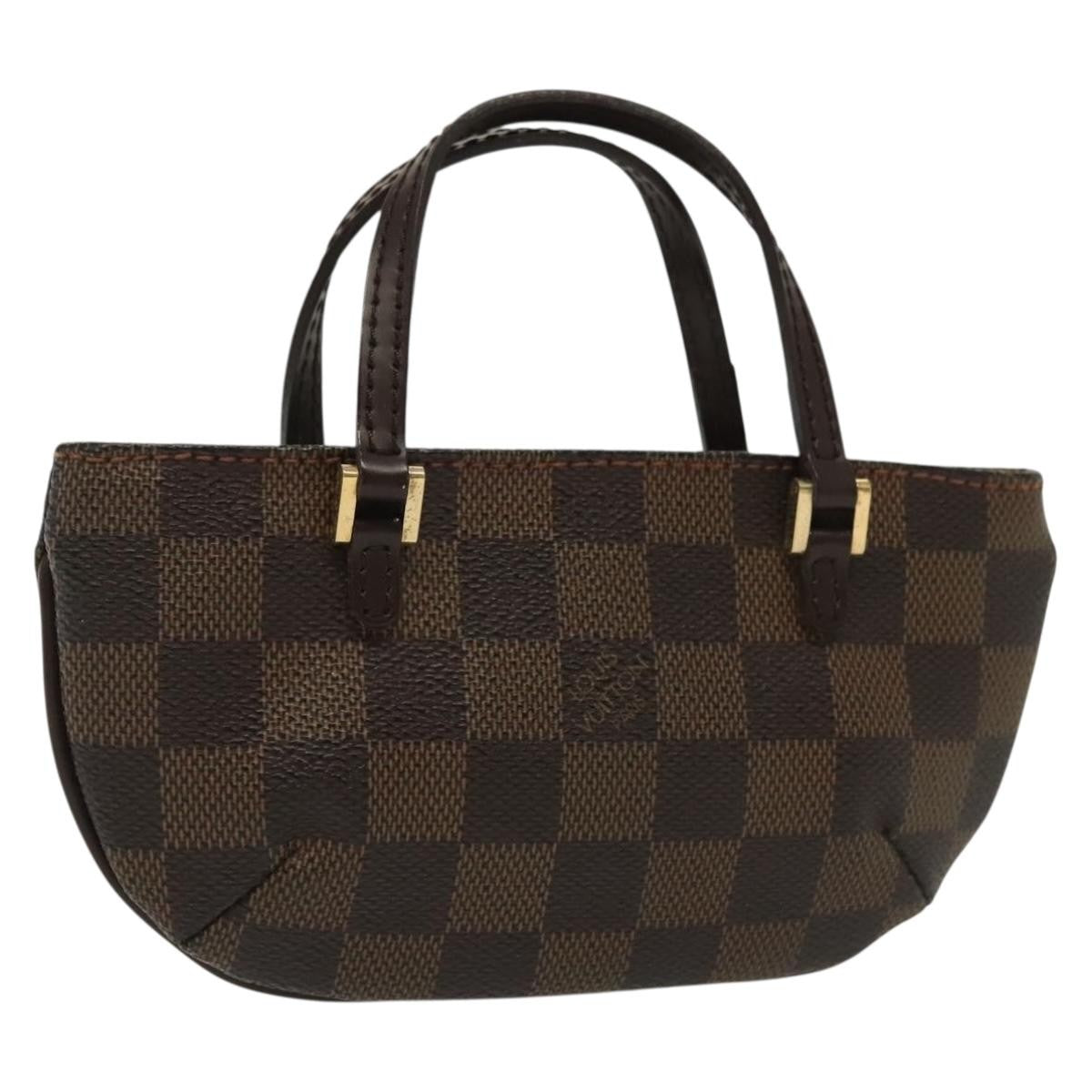 Louis Vuitton Manosque Pochette Damier Brown Canvas Clutche & Pouche Bag (Pre-Owned)
