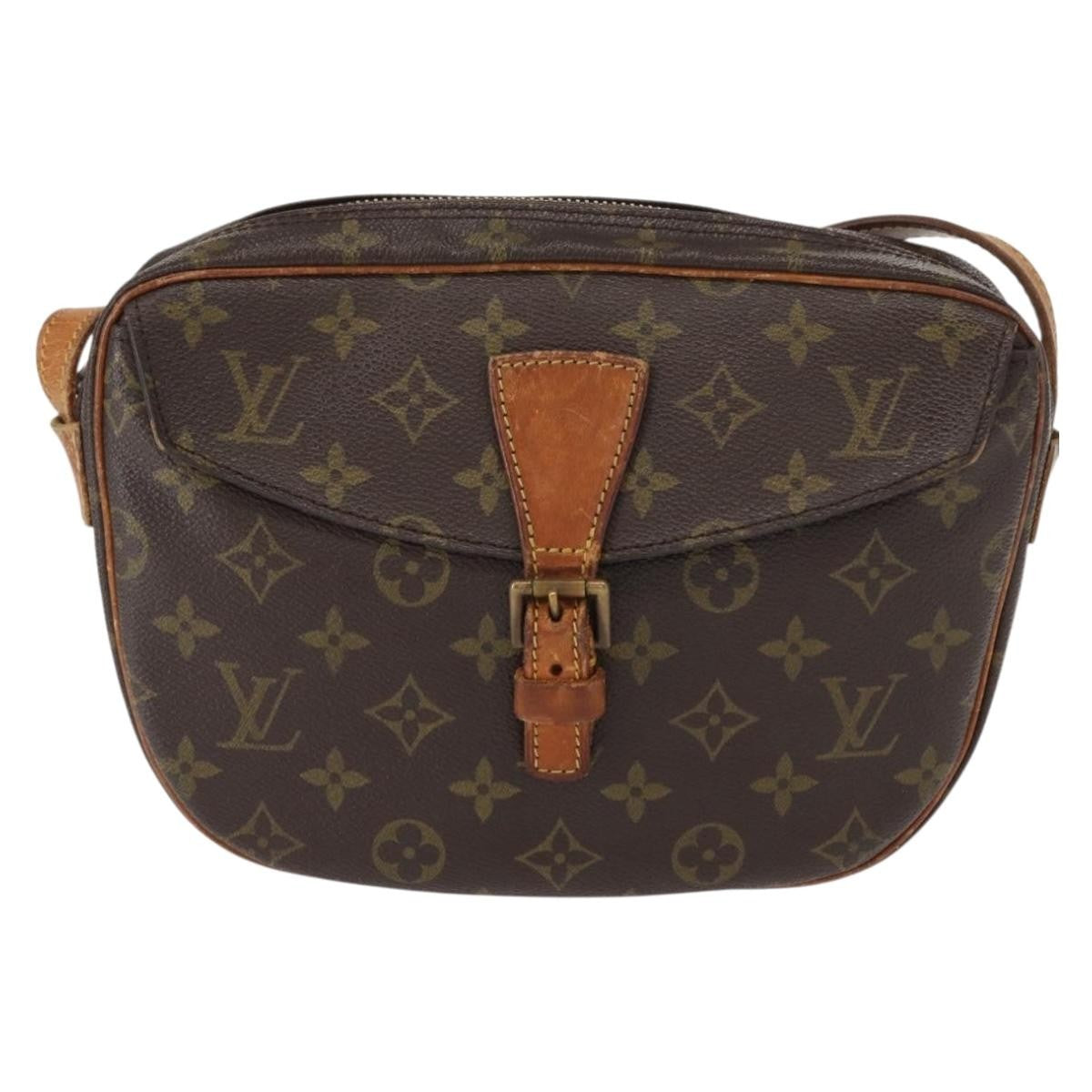 Louis Vuitton Jeune Fille Handbag Monogram Canvas Brown Canvas Shoulder Bag Bag (Pre-Owned)
