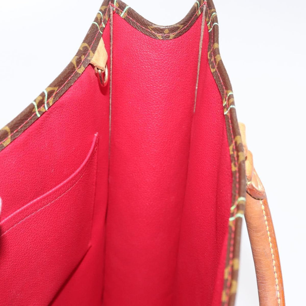 Louis Vuitton Sac Plat Bag Limited Edition Monogram Cerises Brown Canvas Handbag (Pre-Owned)