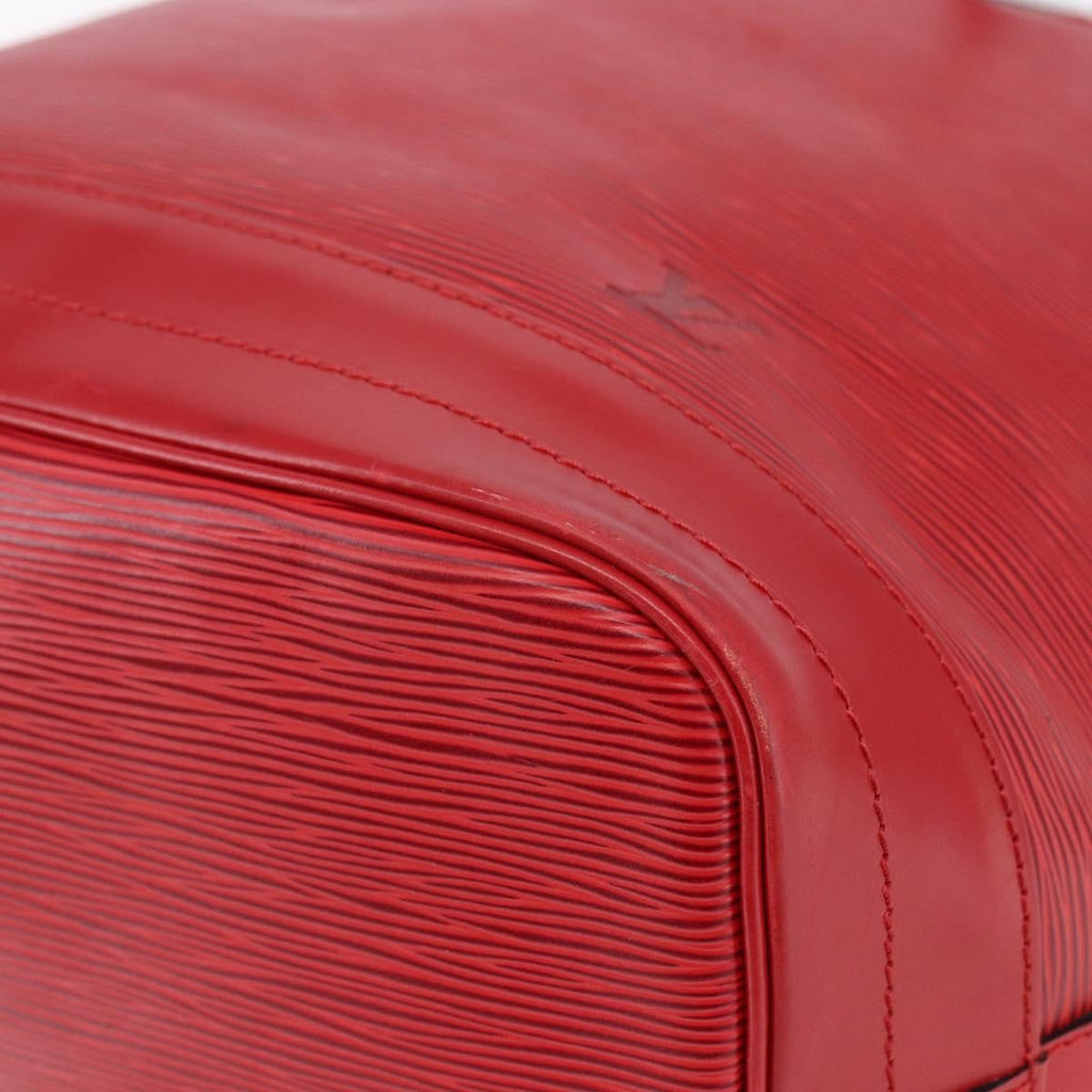 Louis Vuitton Noe Handbag Epi Leather Red Leather Bag (Pre-Owned)