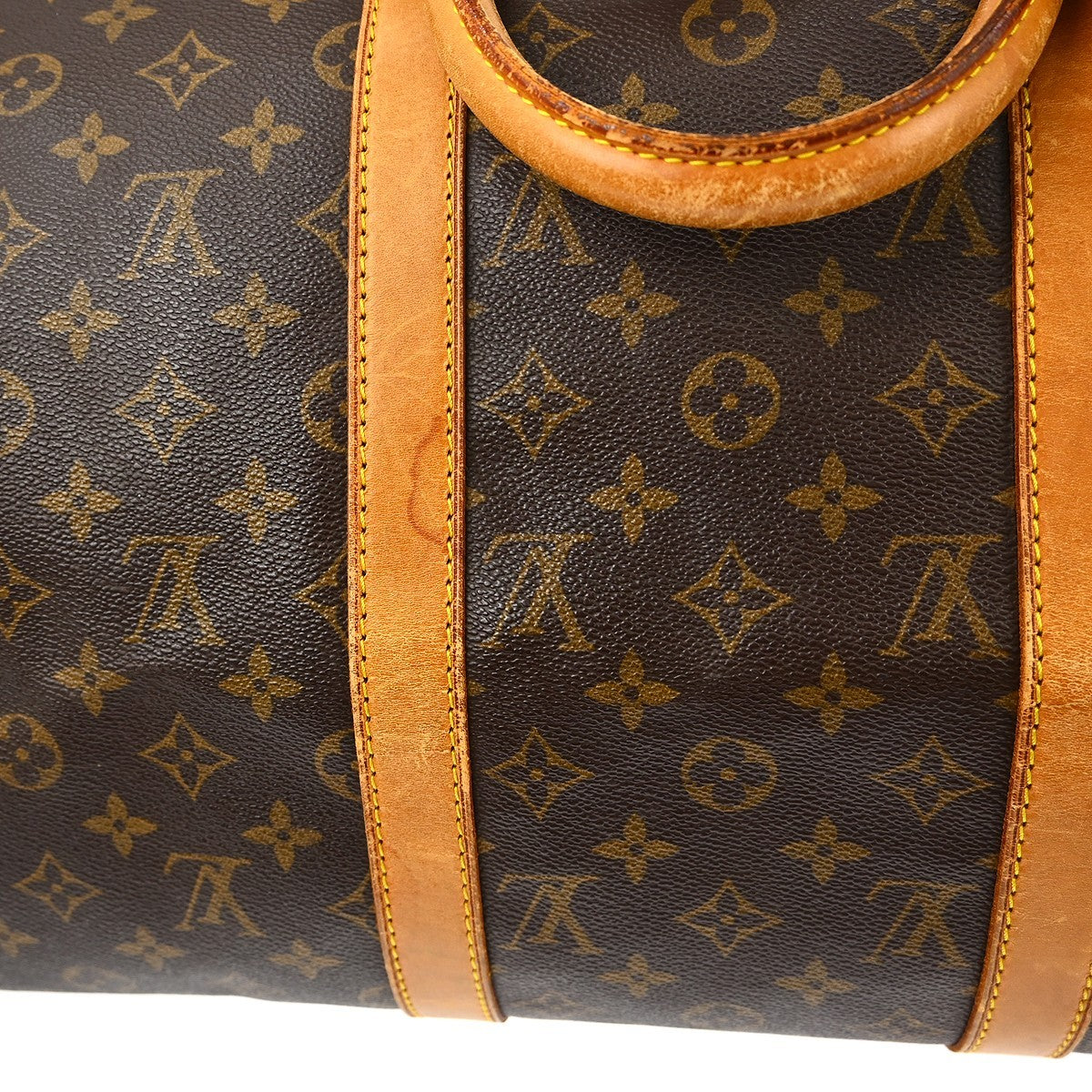 Louis Vuitton Keepall Bag Monogram Canvas Brown Canvas Travel Bag Bag (Pre-Owned)