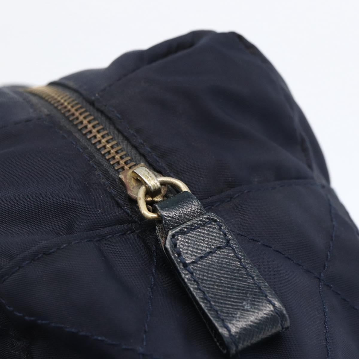 Prada Re-Edition 1995 Chain Tote Quilted Re-Nylon Navy Nylon Shoulder Bag Bag (Pre-Owned)