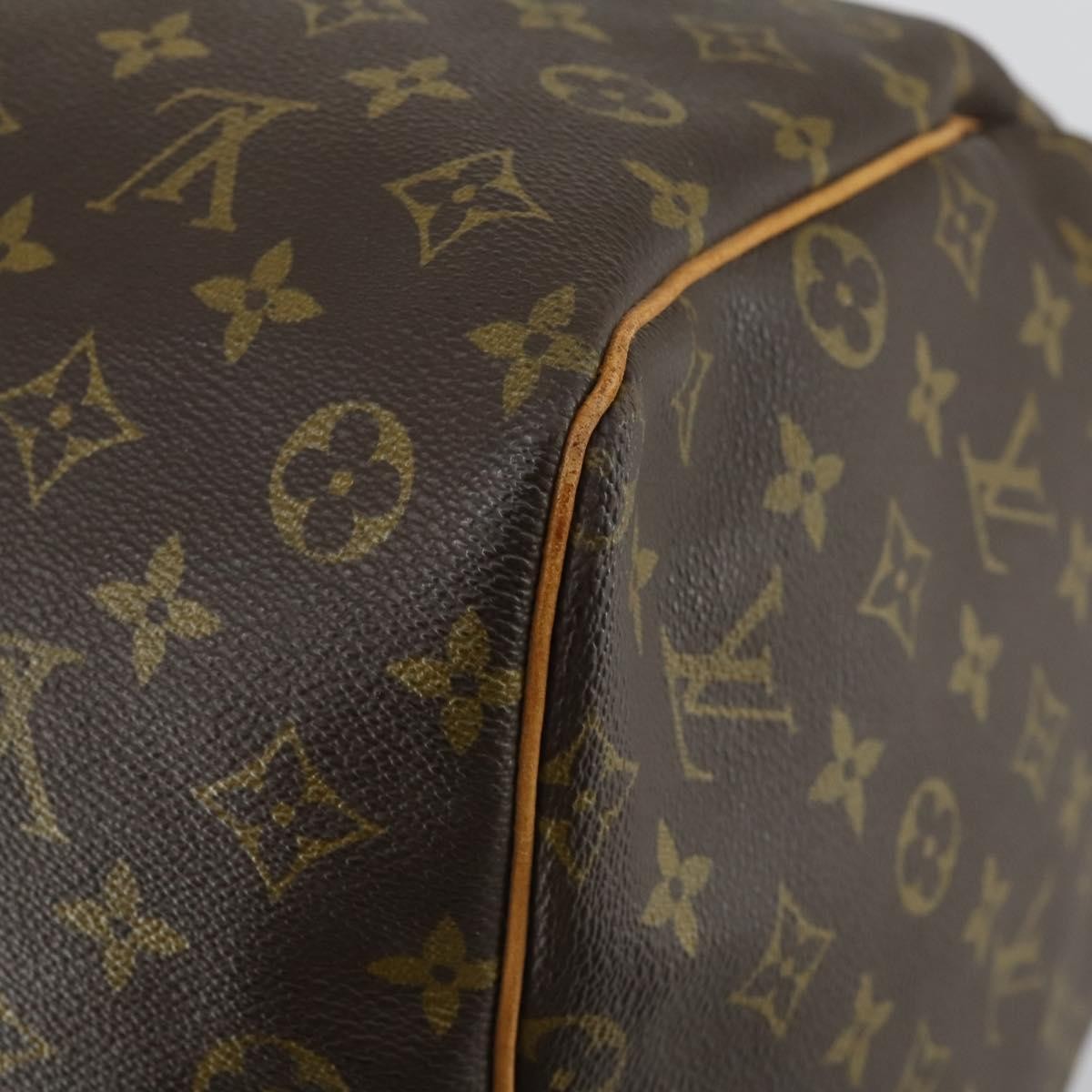 Louis Vuitton Keepall Bag Monogram Canvas Brown Canvas Travel Bag Bag (Pre-Owned)