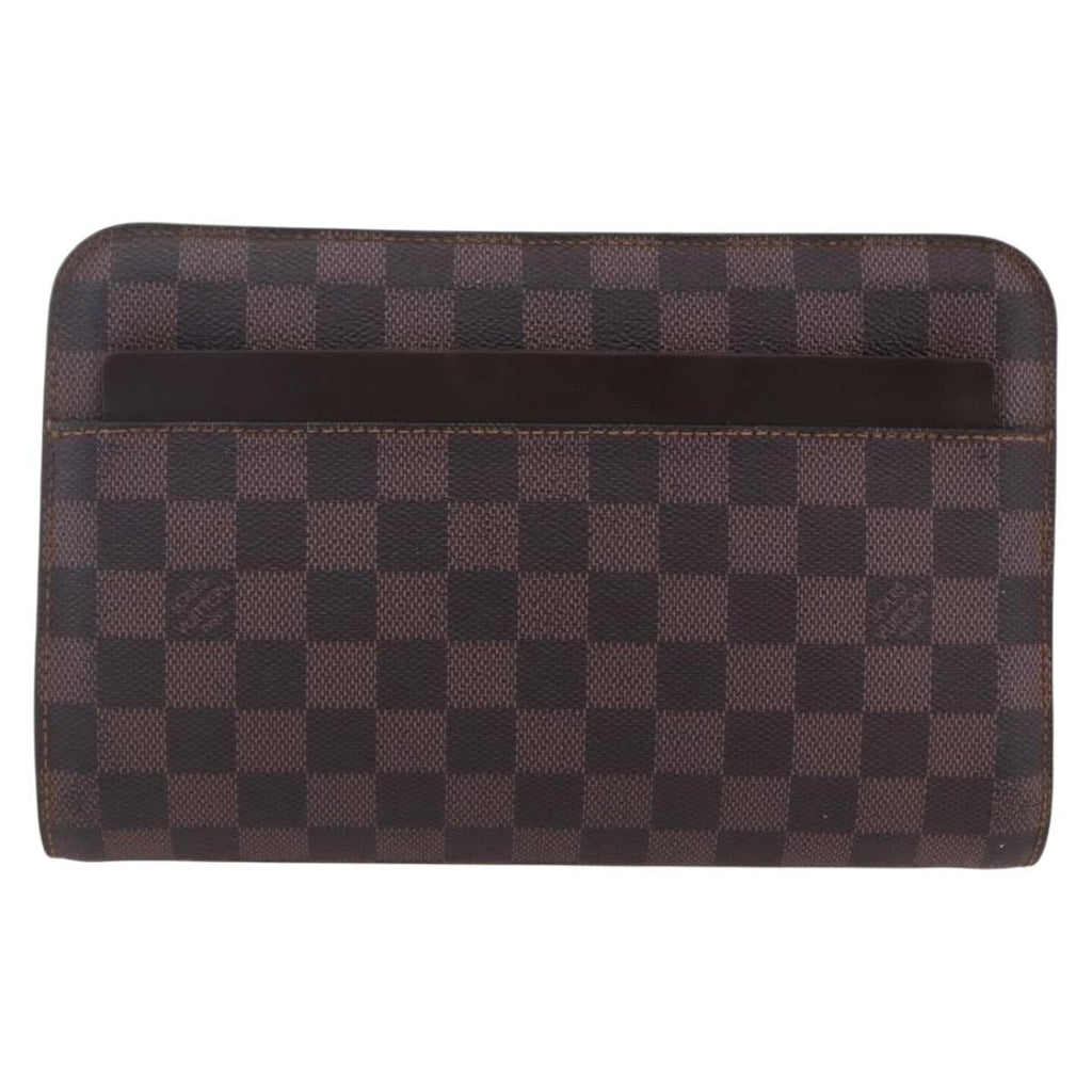 Louis Vuitton Pochette Saint Louis Damier Brown Canvas Clutche & Pouche Bag (Pre-Owned)