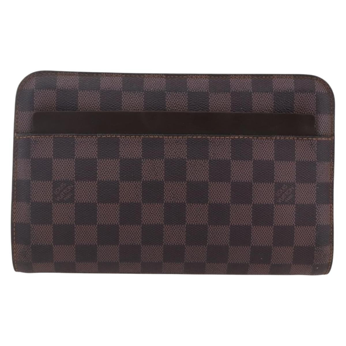 Louis Vuitton Pochette Saint Louis Damier Brown Canvas Clutche & Pouche Bag (Pre-Owned)