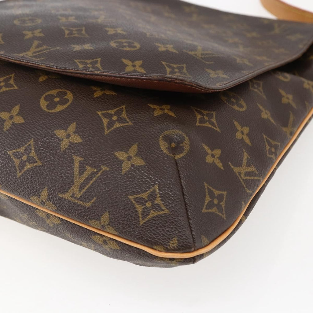 Louis Vuitton Musette Handbag Monogram Canvas Brown Canvas Shoulder Bag Bag (Pre-Owned)