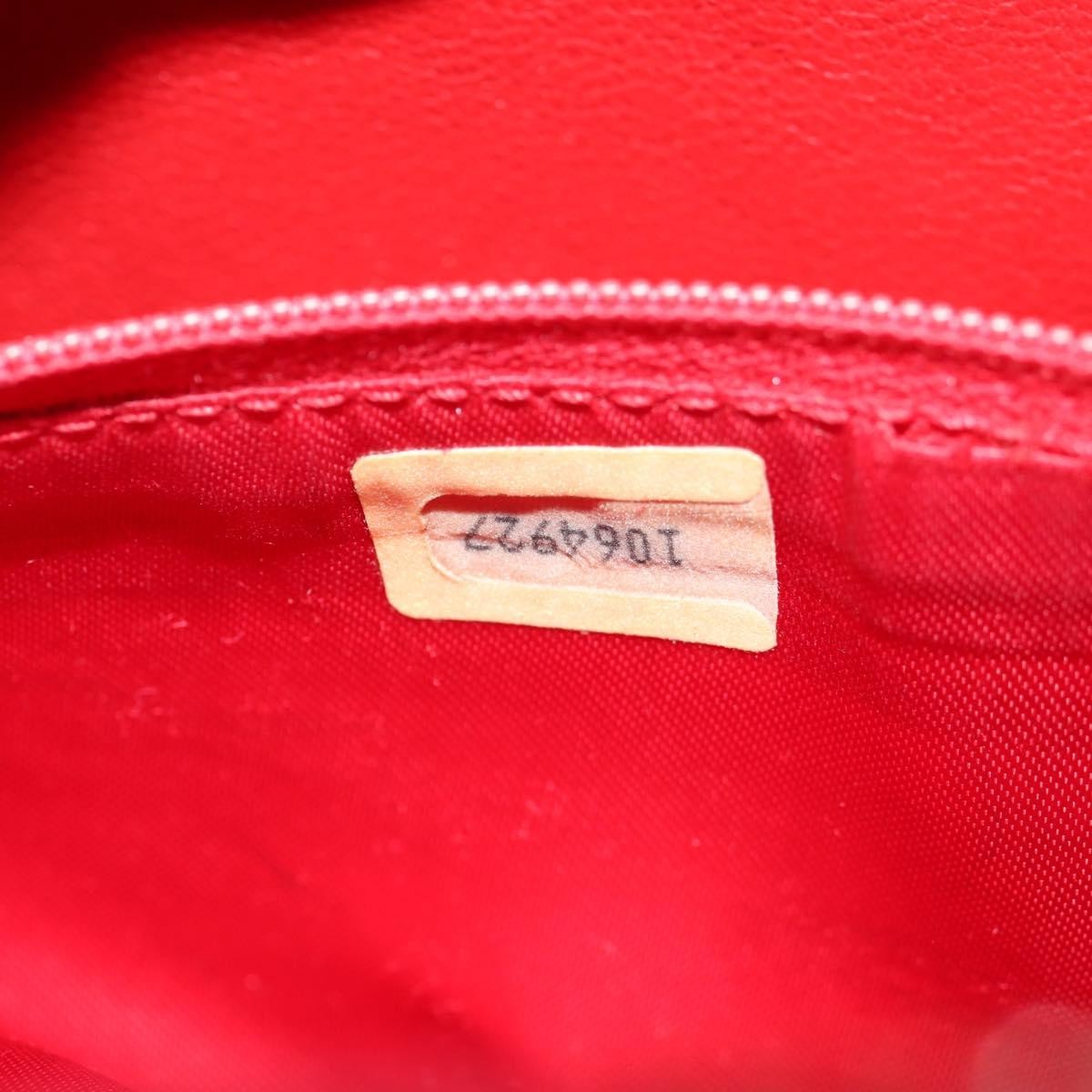 Chanel Vintage Oval Cc Tassel Crossbody Bag Leather Red Leather Shoulder Bag Bag (Pre-Owned)