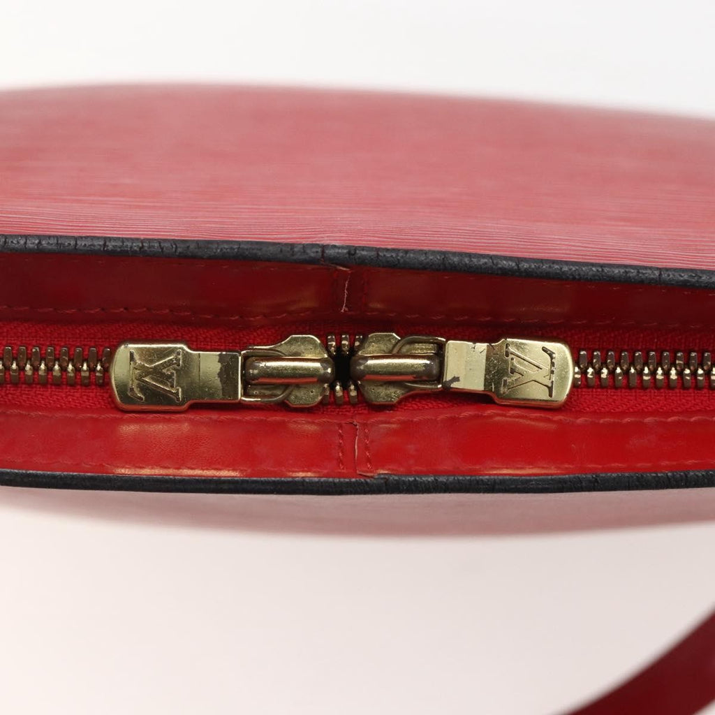 Louis Vuitton Lussac Handbag Epi Leather Red Leather Shoulder Bag Bag (Pre-Owned)