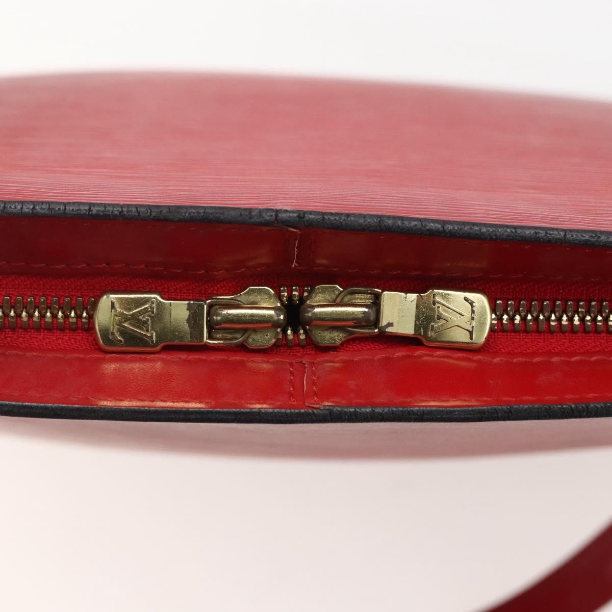 Louis Vuitton Lussac Handbag Epi Leather Red Leather Shoulder Bag Bag (Pre-Owned)