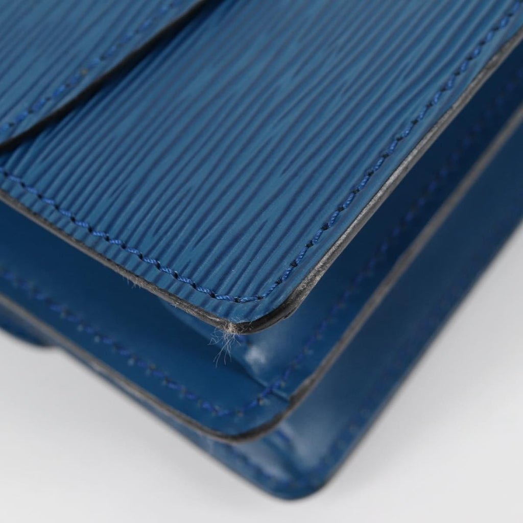 Louis Vuitton Grenelle Shoulder Bag Epi Leather Blue Leather Shoulder Bag Bag (Pre-Owned)