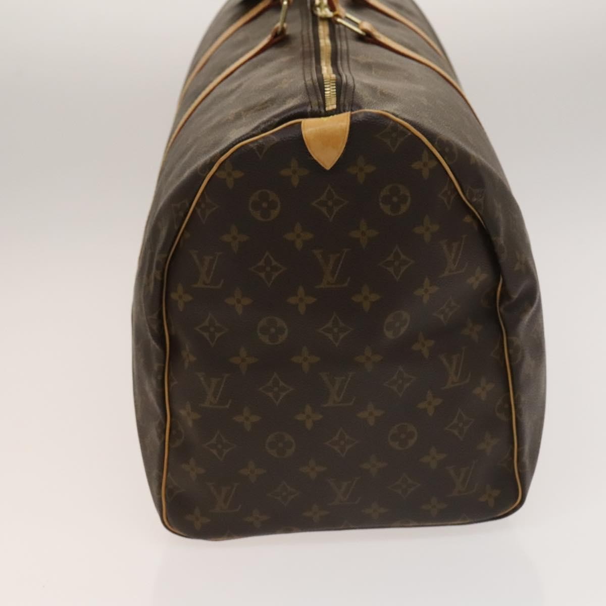 Louis Vuitton Keepall Bag Monogram Canvas Brown Canvas Travel Bag Bag (Pre-Owned)