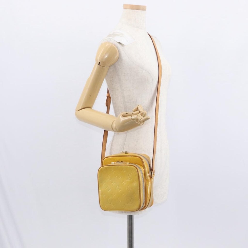 Louis Vuitton Wooster Handbag Monogram Vernis Yellow Patent_Leather Shoulder Bag Bag (Pre-Owned)