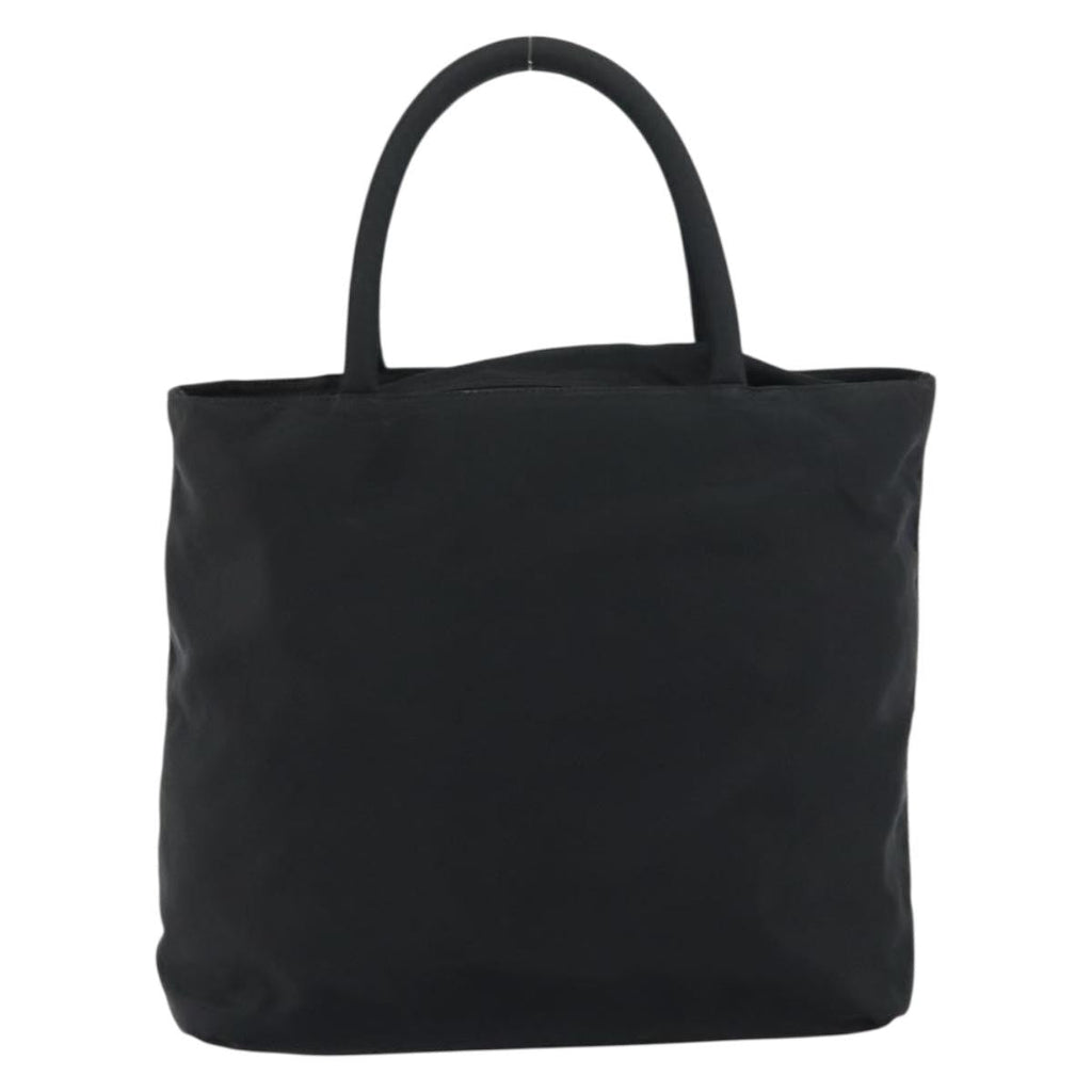 Prada Vintage Zip Tote Tessuto Black Nylon Tote Bag Bag (Pre-Owned)