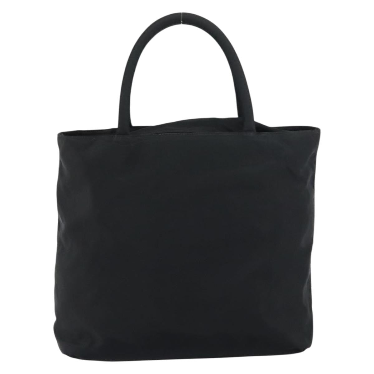 Prada Vintage Zip Tote Tessuto Black Nylon Tote Bag Bag (Pre-Owned)