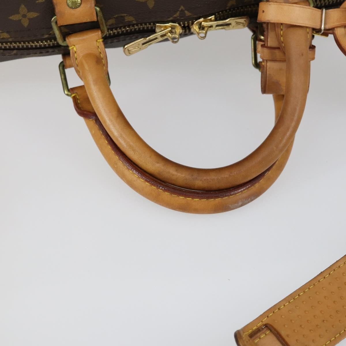 Louis Vuitton Keepall Bandouliere Bag Monogram Canvas Brown Canvas Travel Bag Bag (Pre-Owned)
