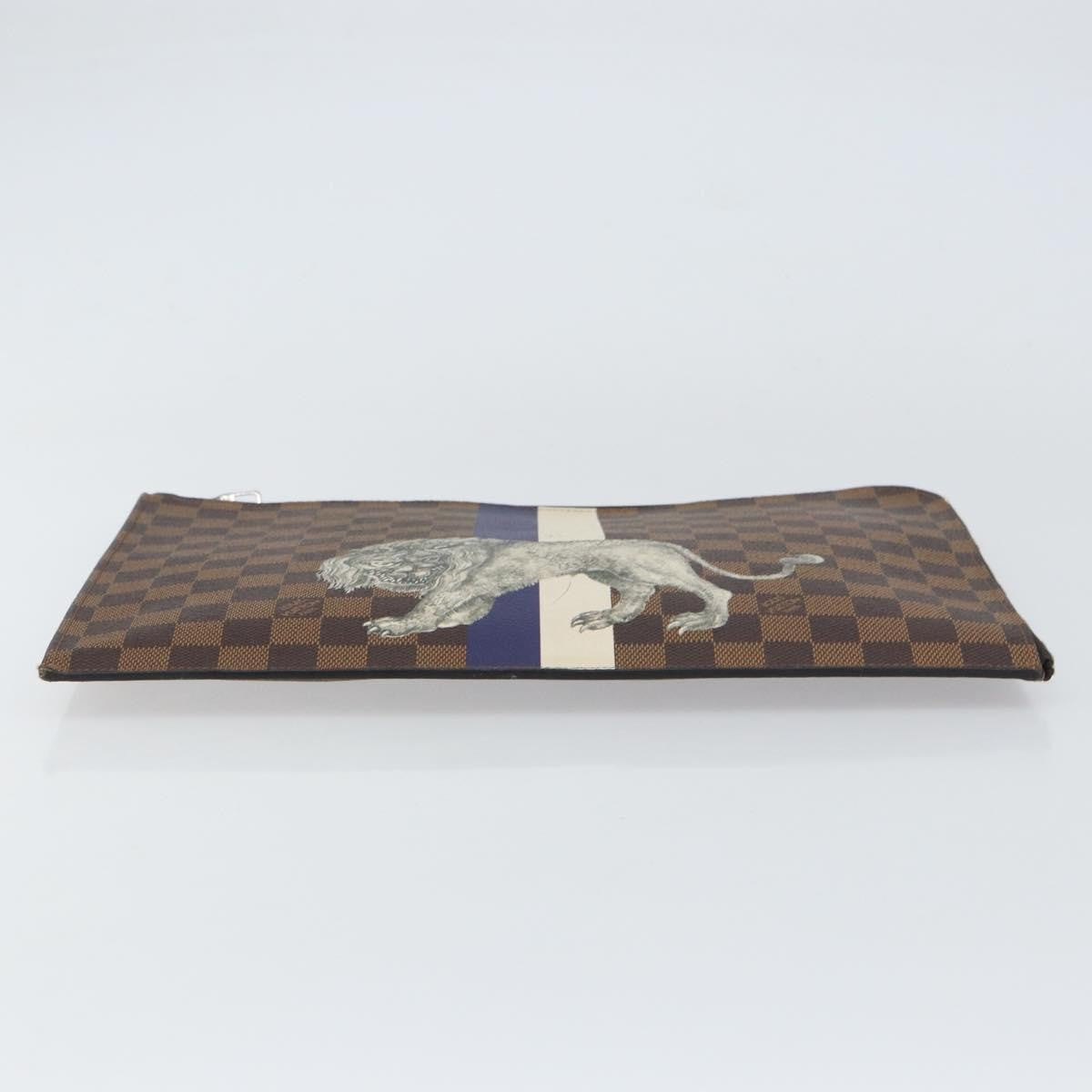 Louis Vuitton Pochette Jour Limited Edition Chapman Savane Damier Brown Canvas Clutche & Pouche Bag (Pre-Owned)