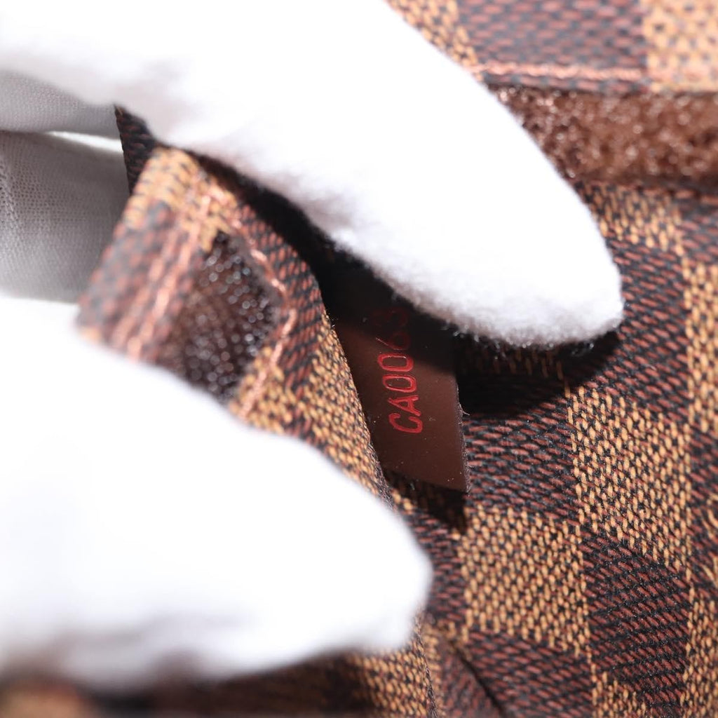 Louis Vuitton Geronimos Waist Bag Damier Brown Canvas Shoulder Bag Bag (Pre-Owned)