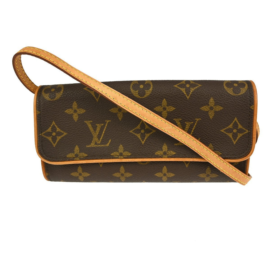 Louis Vuitton Twin Handbag Monogram Canvas Brown Canvas Clutche & Pouche Bag (Pre-Owned)