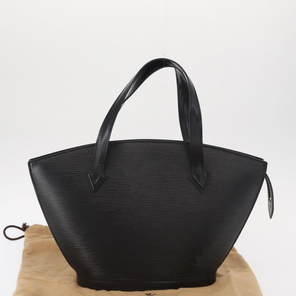 Louis Vuitton Saint Jacques Handbag Epi Leather Black Leather Handbag (Pre-Owned)