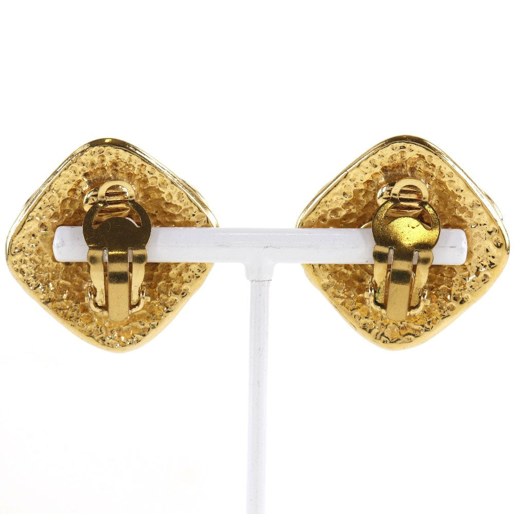 Chanel Vintage Cc Clip-On Earrings Metal Gold Gold_Plated Earrings Jewelry (Pre-Owned)
