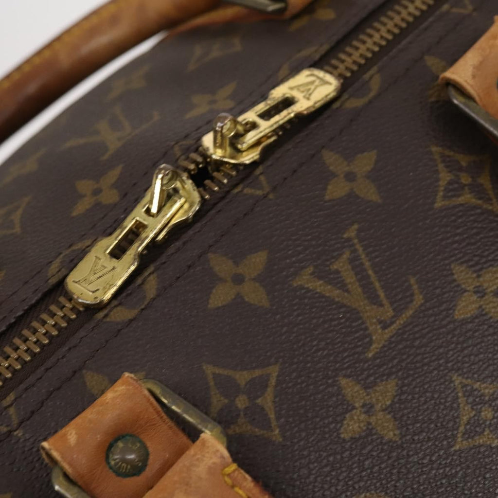 Louis Vuitton Keepall Bag Monogram Canvas Brown Canvas Travel Bag Bag (Pre-Owned)