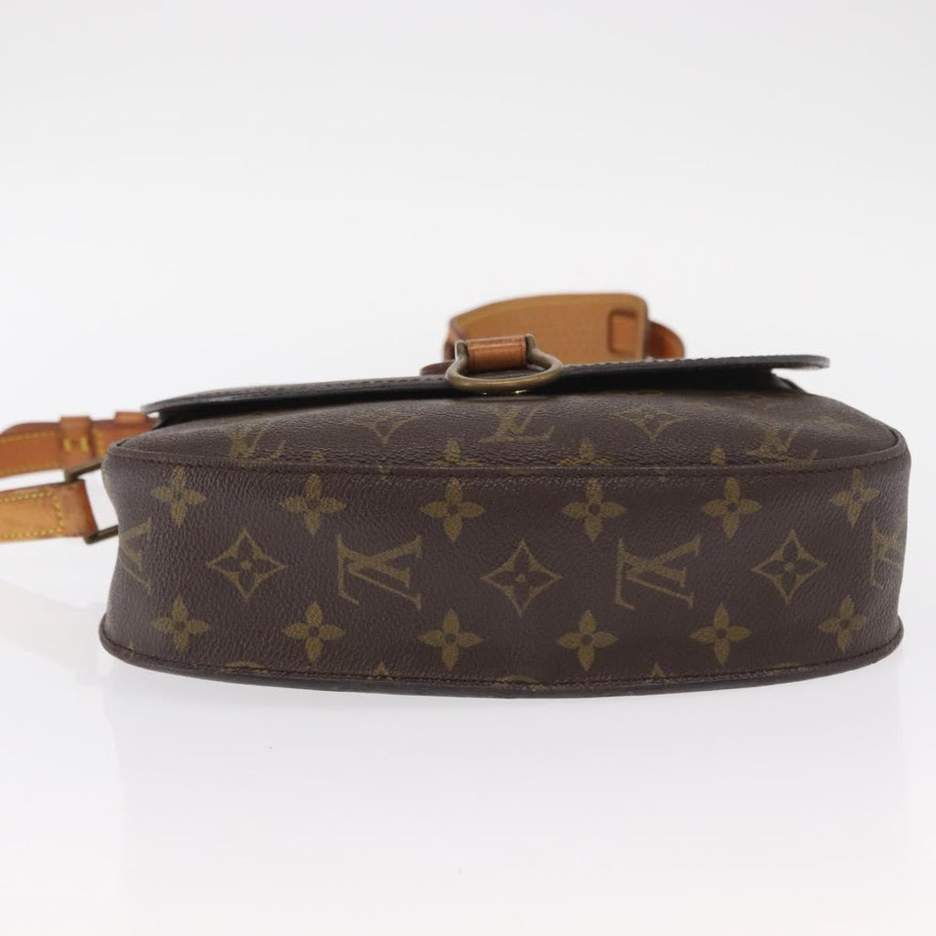 Louis Vuitton Saint Cloud Handbag Monogram Canvas Brown Canvas Shoulder Bag Bag (Pre-Owned)