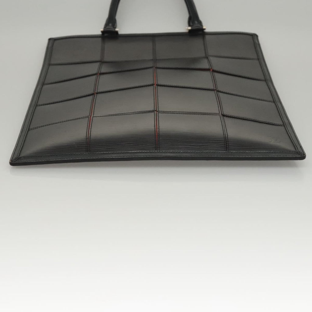 Louis Vuitton Epi Stretch Silver Fizz Handbag Epi Stretch Black Leather Handbag (Pre-Owned)
