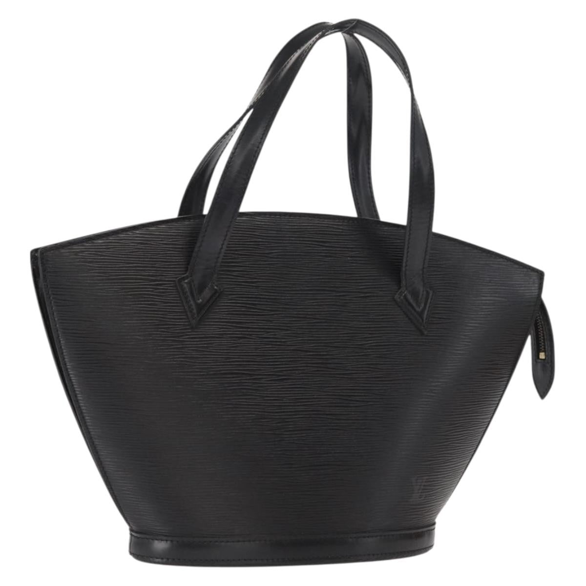 Louis Vuitton Saint Jacques Handbag Epi Leather Black Leather Handbag (Pre-Owned)