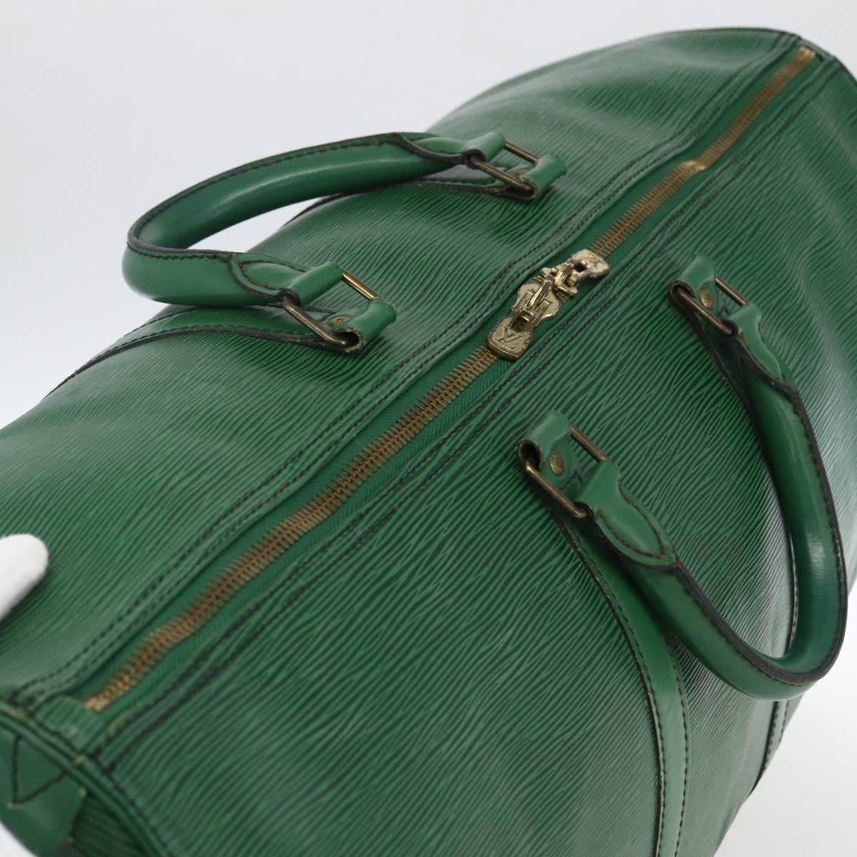 Louis Vuitton Keepall Bag Epi Leather Green Epi Leather Travel Bag Bag (Pre-Owned)