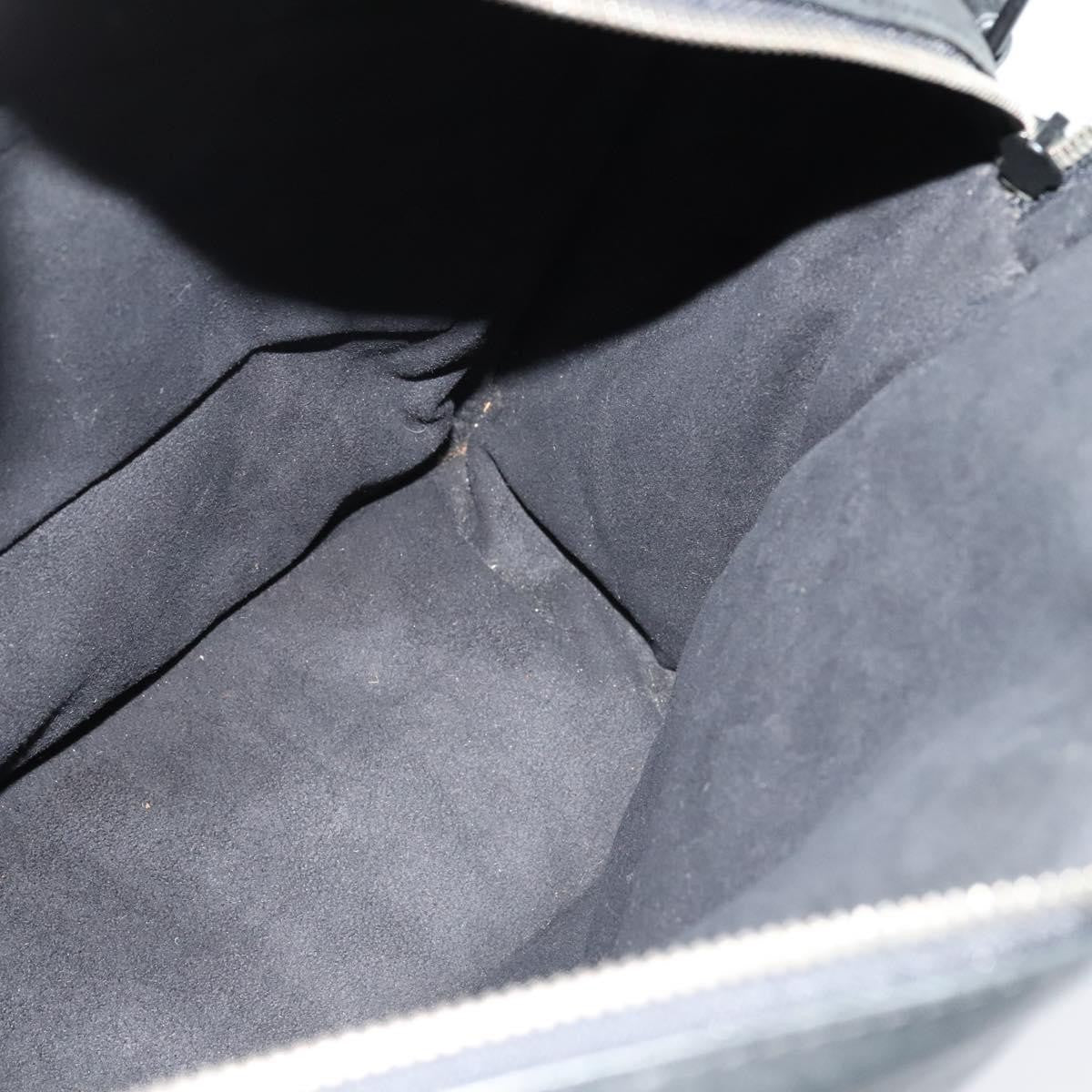Louis Vuitton Clarkson Messenger Bag Monogram Shadow Leather Black Leather Bag (Pre-Owned)