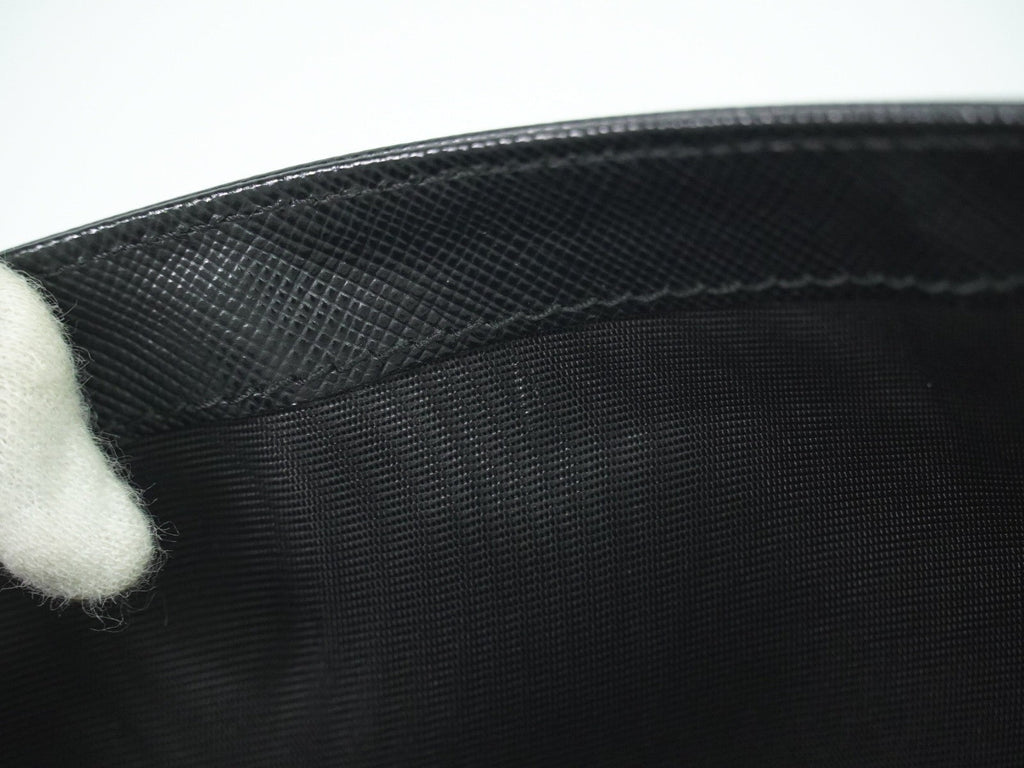 Prada Continental Wallet Tessuto Black Nylon Wallets Accessory (Pre-Owned)